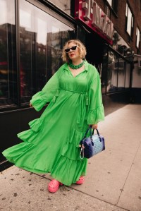 Street style at the Spring 2024 New York Fashion Week Runway Shows.