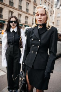 Street style at the Spring 2024 Paris Fashion Week Runway Shows.