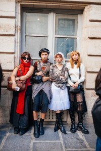Street style at the Spring 2024 Paris Fashion Week Runway Shows.