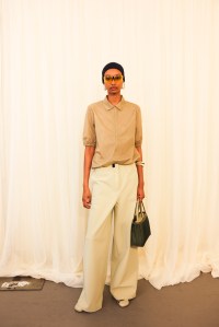 Backstage at Tory Burch RTW Spring 2024