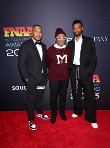Reggie Saunders, Spike Lee, and Jackson Lee