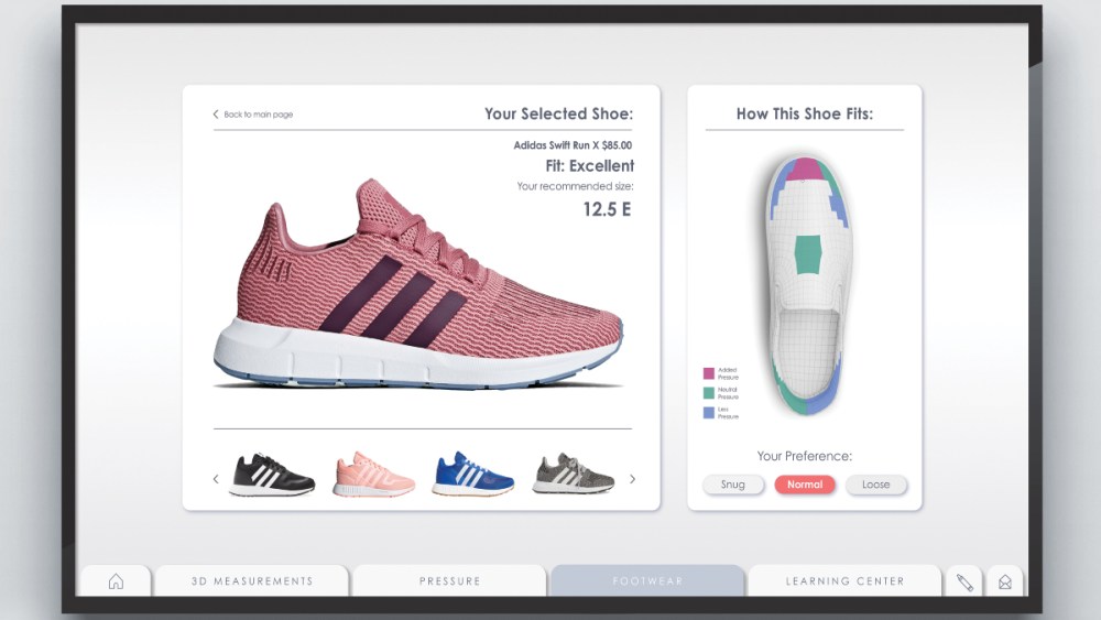 Aetrex's new FitStarter technology, which allows retailers to scan consumers' feet in store and provide shoe recommendations based on data, launches Jan. 1, 2024.