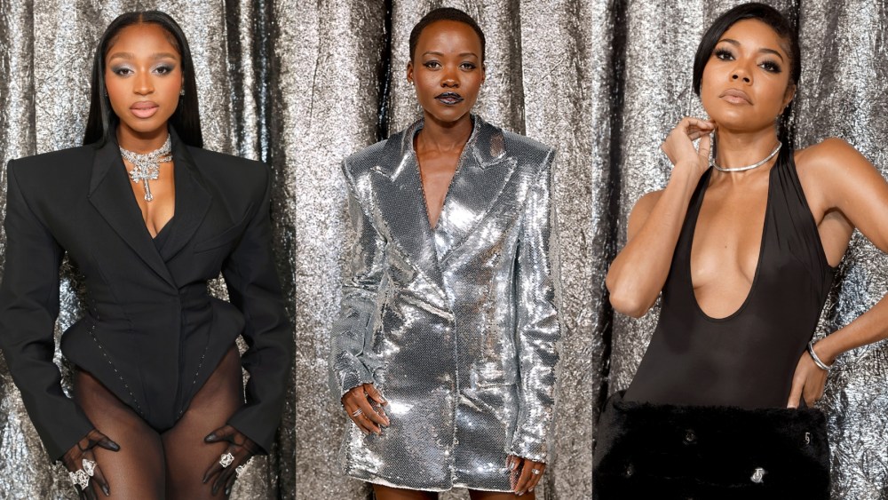 Normani, Lupita Nyong'o and Gabrielle Union attend the premiere of "Renaissance: A Film By Beyoncé" on Nov. 25 in Los Angeles.