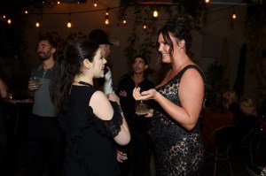 Michelle Trachtenberg and Candice Huffine