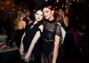 Michelle Trachtenberg and Ashlee Simpson