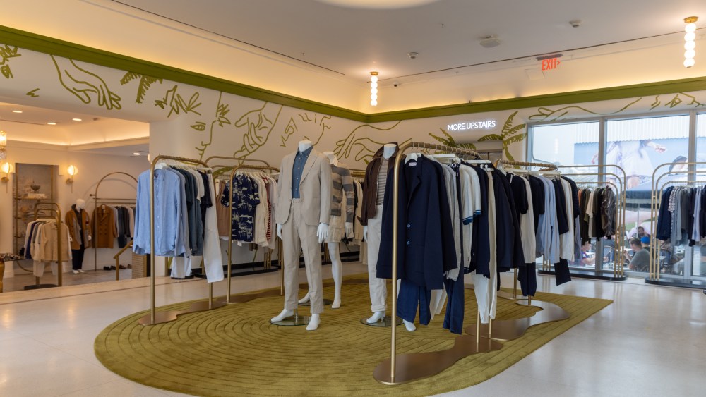 The new men's area at Curio in Miami.