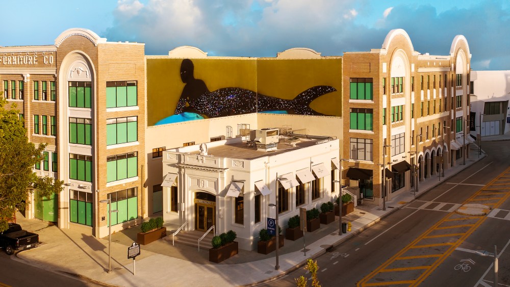"Reclining Mermaid" mural by Elliot and Erick Jiménez
