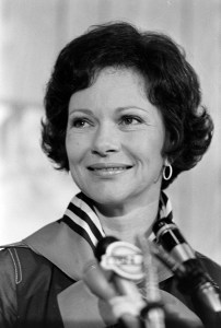 Rosalynn Carter makes a public appearance in Nashville, Tennesse, in September 1976.