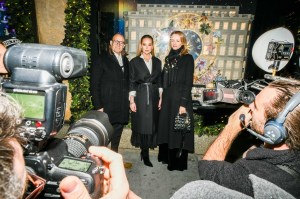 Marc Metrick, Jennifer Lawrence, and Delphine Arnault