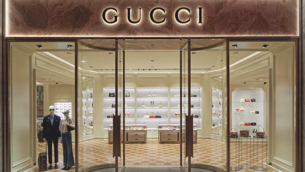 The Gucci store at Jio World Plaza, a newly established luxury mall in Mumbai, India.
