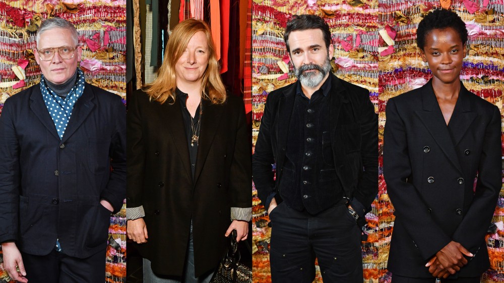 Giles Deacon, Sarah Burton, Daniel Roseberry, and Leticia Wright