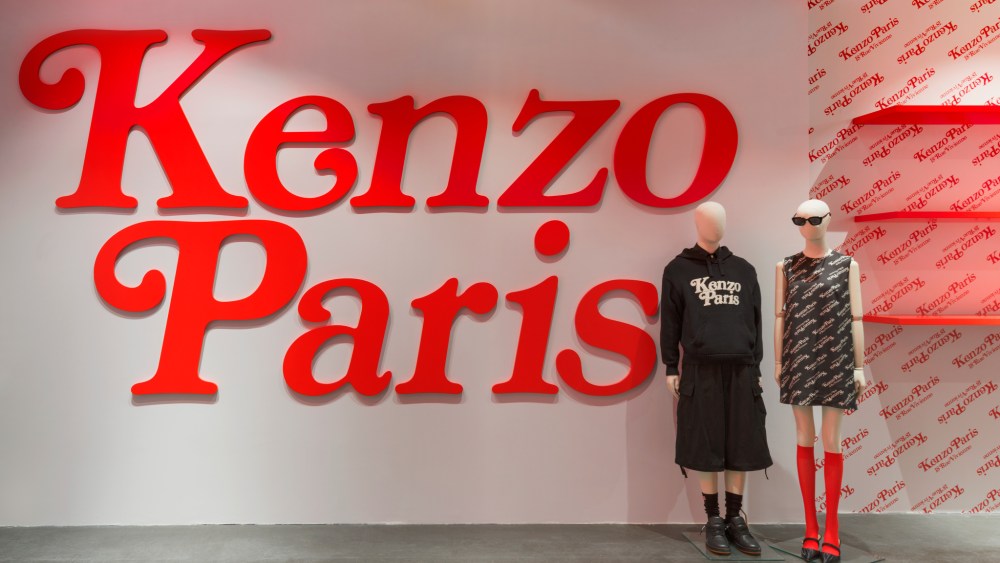 Kenzo pop up in Paris on the Champs-Elysées.
