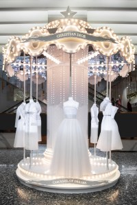 Inside Saks for the Dior x Saks Holiday Windows 2023.