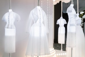 Inside Saks for the Dior x Saks Holiday Windows 2023.