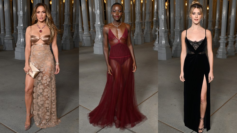 Jennifer Lopez, Lupita Nyong'o and Daisy Edgar-Jones attend the 2023 LACMA Art + Film Gala on Nov. 04 in Los Angeles.