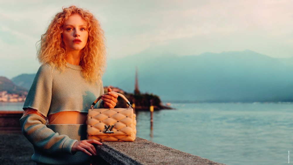Emma Laird in Louis Vuitton's cruise 2024 campaign