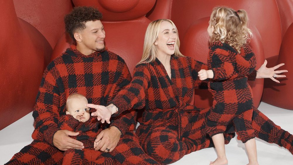 The Mahomes family for Skims, brittany mahomes, patrick mahomes