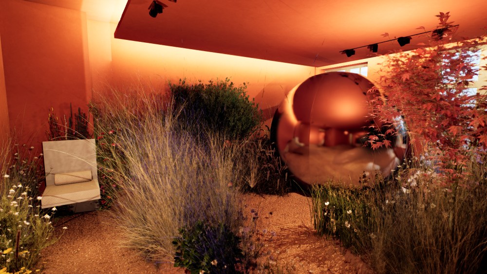 A rendering of the Dr. Barbara Sturm immersive skincare experience with Xydrobe