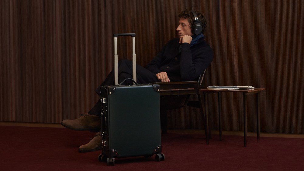 Slowear x Globe-Trotter's cabin trolley.