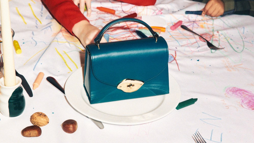 An image of the small Lana bag from Mulberry's festive campaign.