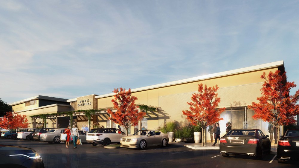 A rendering of the new Wilkes Bashford store in Palo Alto, Calif.