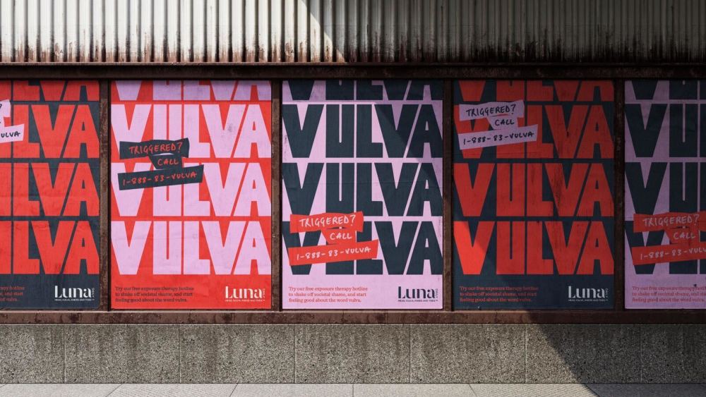 Luna Daily vulva hotline campaign.