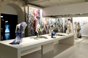 A view of the Iris van Herpen retrospective at the Musée des Arts Décoratifs in Paris.