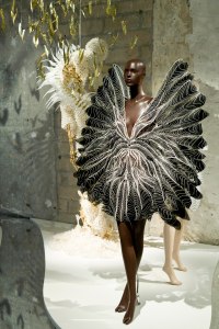 A view of the Iris van Herpen retrospective at the Musée des Arts Décoratifs in Paris.
