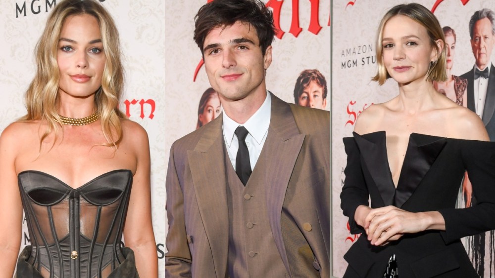 saltburn, premiere, Margot Robbie, Jacob Elordi, Carey Mulligan,