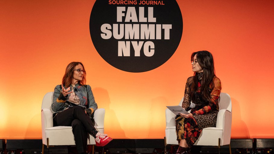 Ebru Debbağ, executive director, global marketing and sales at Soorty Enterprises, with Kate Nishimura, features editor at Sourcing Journal.