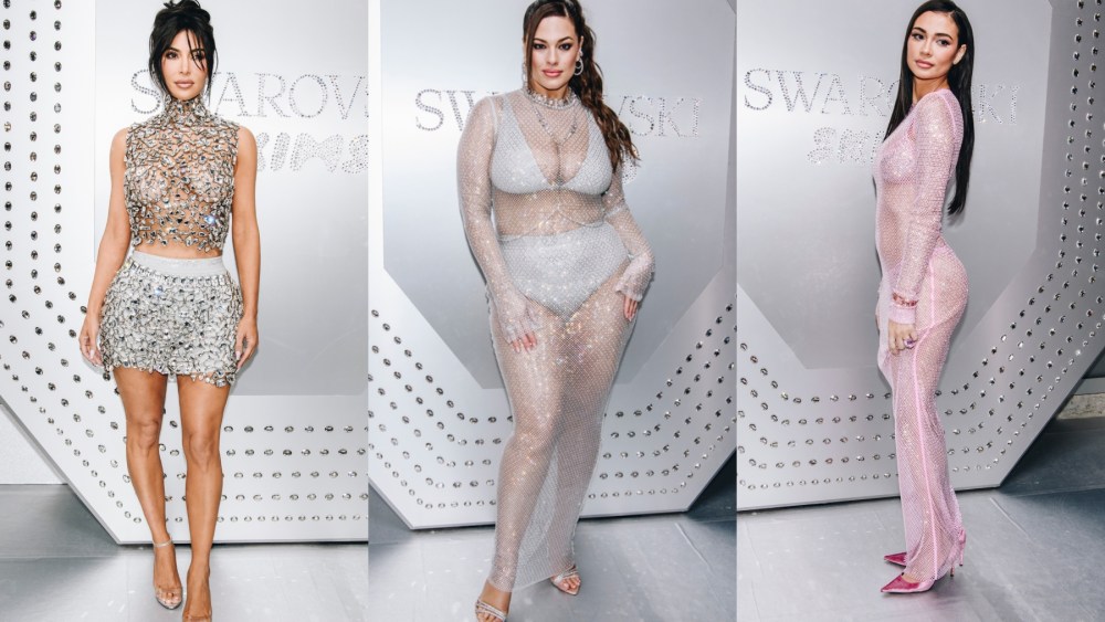 Skims, Swarovski, Ashley Graham, Kim Kardashian, Kristen Noel Crawley