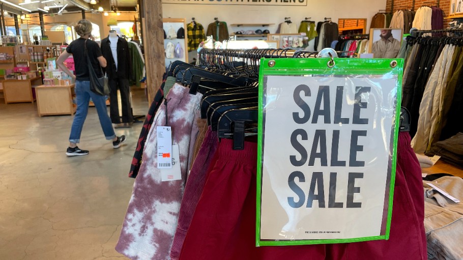 Items for sale at an Urban Outfitters store.