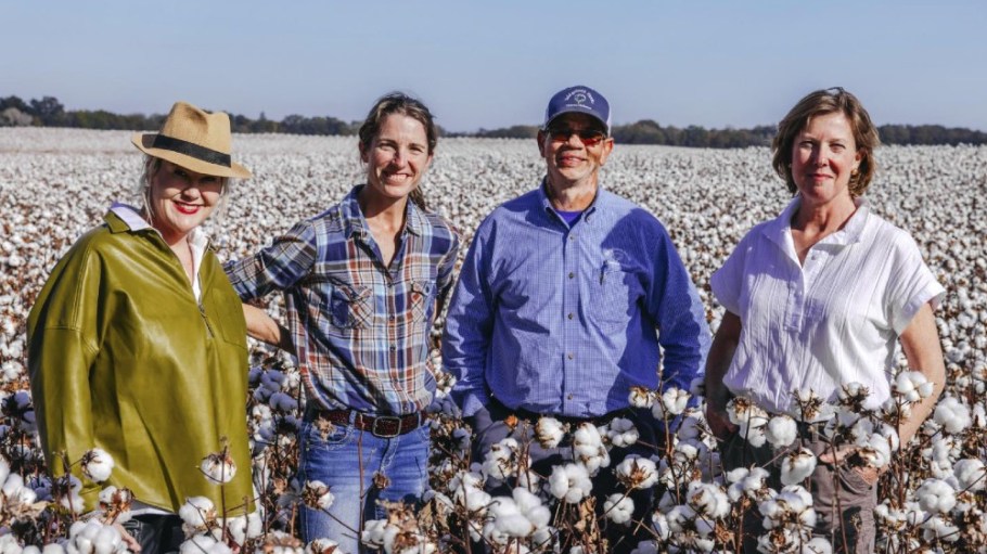 From left to right: Liz Spruell of Spruell Farms, Jamie Blythe of Blythe Cotton Co., Billy Bridgeforth of Bridgeforth Farms and Larkin Martin of Martin Farm.