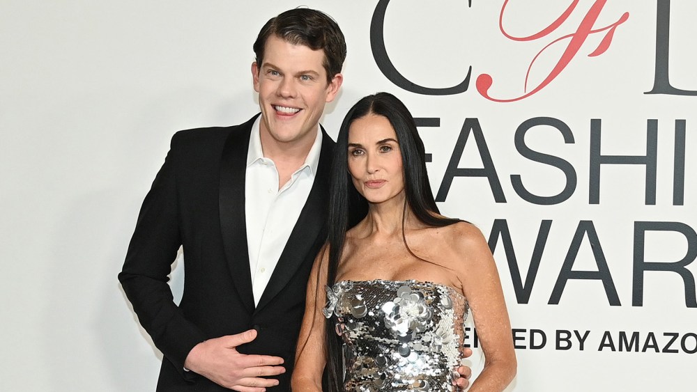 Wes Gordon and Demi Moore at the 2023 CFDA Fashion Awards held at the American Museum of Natural History on November 6, 2023 in New York City.
