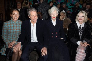 Anna Elisabet Eberstein, Hugh Grant, Tilda Swinton, and Lucy Boynton