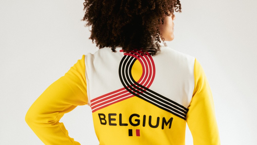 Team Belgium apparel and the Embrace graphics imagined by Fairchild.