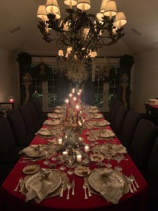 "Christmas Eve dinner was very important to our family. Being of Italian heritage, we always celebrated ‘The Feast of the Seven Fishes.’ My mother always set a very elaborate dinner table and to this day I like to follow that tradition. This is how our table will look." - Dennis Basso