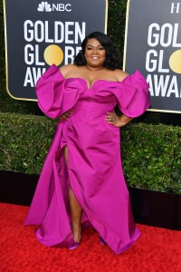 BEVERLY HILLS, CALIFORNIA - JANUARY 05: Da'Vine Joy Randolph 
 attends the 77th Annual Golden Globe Awards at The Beverly Hilton Hotel on January 05, 2020 in Beverly Hills, California. (Photo by George Pimentel/WireImage)