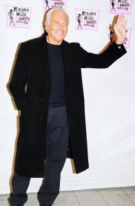 Giorgio Armani during 1998 MTV European Music Awards in Milan, Italy. (Photo by Jeff Kravitz/FilmMagic, Inc)