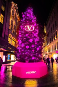 The Valentino holiday display in London.