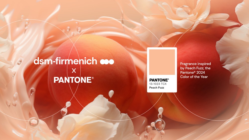 DSM-Firmenich has created Peach Fuzz Eau de Parfum.