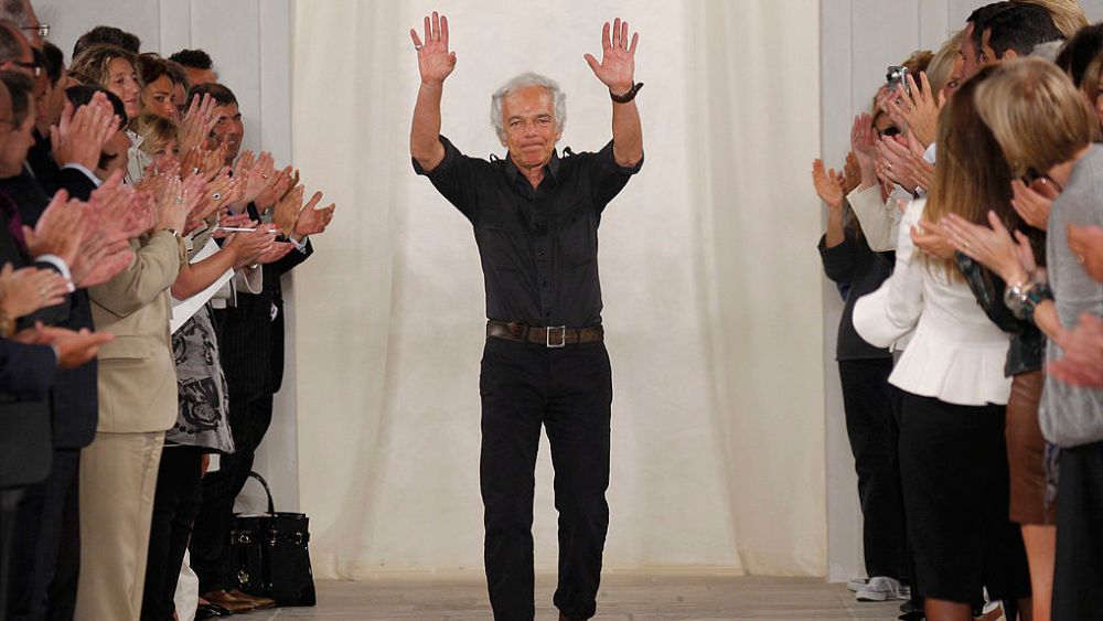 NEW YORK - SEPTEMBER 12: Ralph Lauren takes a bow at Ralph Lauren Spring 2009 at Skylight Studio on September 12, 2008 in New York City.  (Photo by Randy Brooke/WireImage)