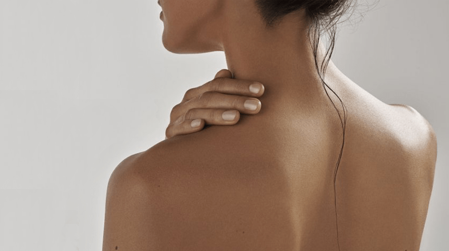 woman with hydrated skin