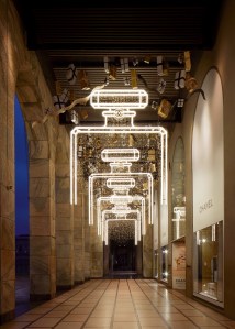 The Chanel holiday display in Milan.