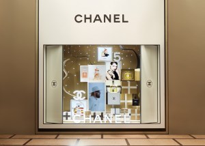 The Chanel holiday display in Milan.