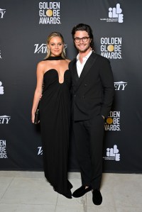 VENICE, ITALY - AUGUST 31: Kelsea Ballerini and Chase Stokes attend the Variety And Golden Globes Party At Venice Film Festival, Presented by ILBE at Hotel Excelsior on August 31, 2023 in Venice, Italy. (Photo by Kristy Sparow/Variety via Getty Images)