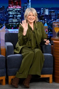 THE TONIGHT SHOW STARRING JIMMY FALLON -- Episode 1894 -- Pictured: Businesswoman & writer Martha Stewart during an interview on Tuesday, December 19, 2023 -- (Photo by: Todd Owyoung/NBC via Getty Images)