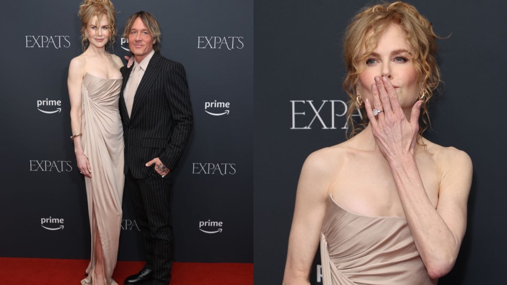 Nicole Kidman, Fendi haute couture gown, Keith Urban,"Expats" special screening, Dec. 20, Sydney