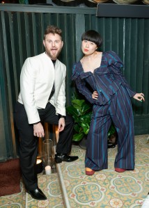 LOS ANGELES, CALIFORNIA - JANUARY 06: (L-R) Bobby Berk and Atsuko Okatsuka attend the Vanity Fair and Amazon MGM Studios awards season celebration at Bar Marmont on January 06, 2024 in Los Angeles, California. (Photo by Stefanie Keenan/Getty Images for Vanity Fair)