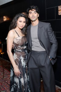 LOS ANGELES, CALIFORNIA - JANUARY 06: (L-R) Jurnee Smollett-Bell and Taylor Zakhar Perez attend the Vanity Fair and Amazon MGM Studios awards season celebration at Bar Marmont on January 06, 2024 in Los Angeles, California. (Photo by Stefanie Keenan/Getty Images for Vanity Fair)